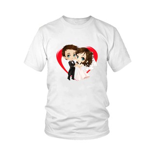 Áo thun cặp dành cho đôi tình nhân siêu lãng mạn M33 - Một đôi (Đủ màu)