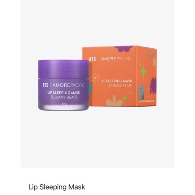 Kem bôi môi  BTS x Amore Pacific - Lip Sleeping Mask [Gummy Bear] (Limited Edition