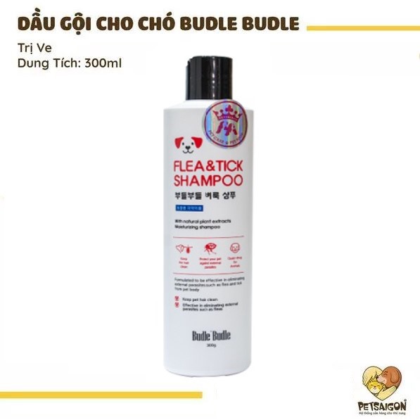 DẦU GỘI TRỊ VE CHO CHÓ BUDLE'BUDLE