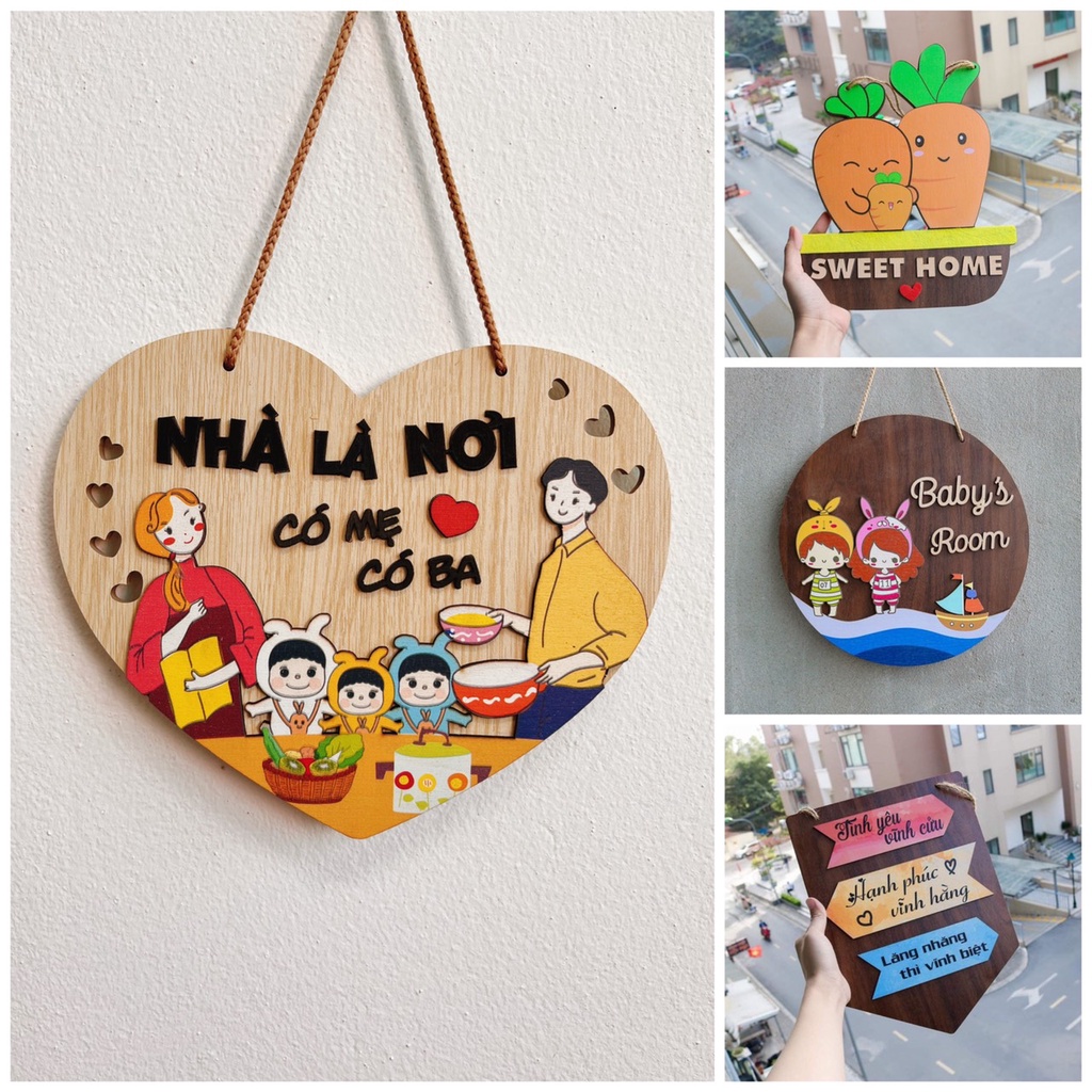 Bảng gỗ decor trang trí
