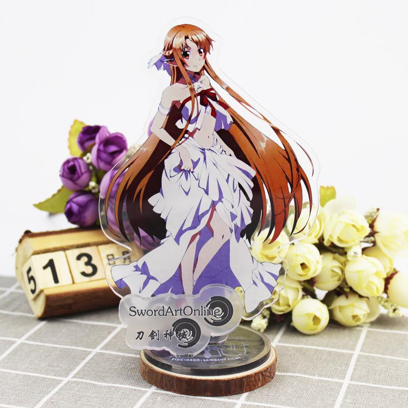 Mô hình nhân vật mica standee Sword Art Online Đao kiếm thần vực in hình anime chibi trang trí trưng bày