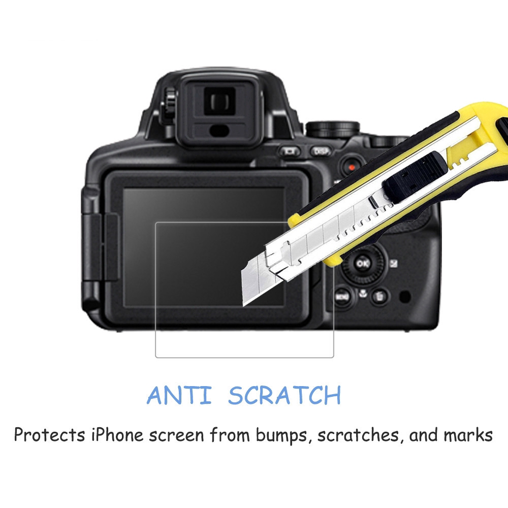 Phim bảo vệ màn hình LCD máy ảnh kỹ thuật số 2PCS cho Nikon P900S P900 P610 P610S P600 Tấm bảo vệ màn hình bằng kính cường lực trong suốt 2.5D