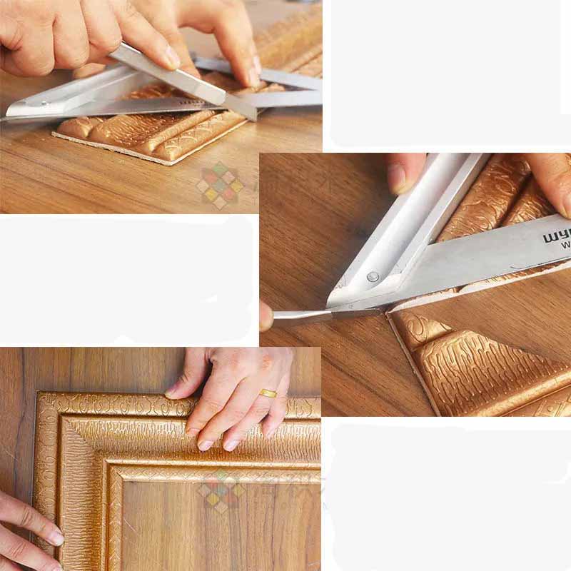 Cuộn nẹp viền tường bằng xốp PE 3D tự dính linh hoạt 2.3m
