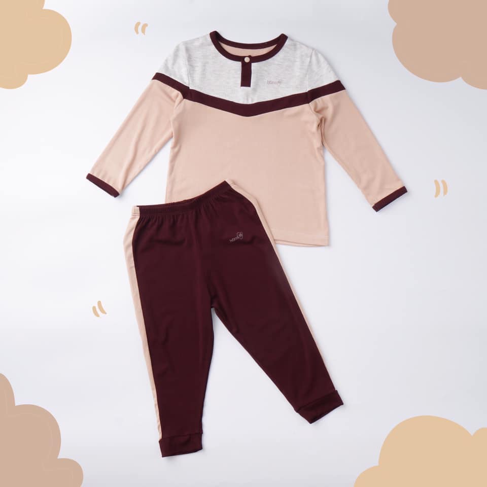 Bộ dài tay bé trai vải bamboo mỏng mát mặc hè thu, điều hoà bon99