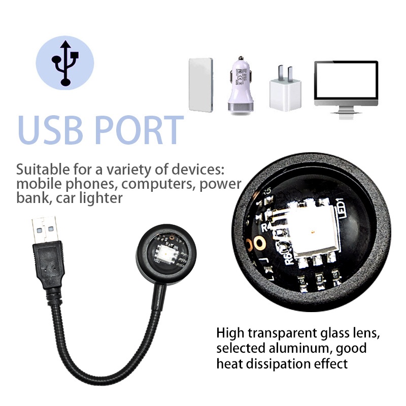 Đèn LED USB Tạo Không Khí Hoàng Hôn Lãng Mạn Cho Phòng Ngủ / Quán Cà Phê / Live