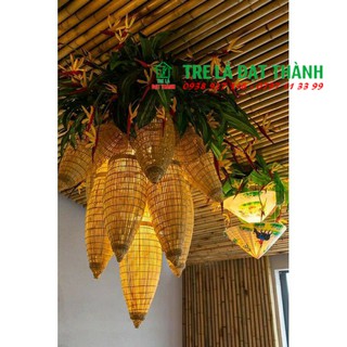 đèn mây tre đan, lồng đèn trang trí