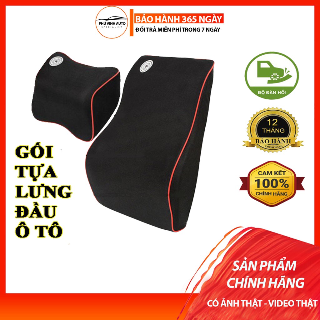 Combo Gối Tựa Đầu, Tựa Lưng Cao Su Non🍀NGỒI LÀ ÊM🍀Cao Cấp,Tạo Cảm Giác Êm Ái,Thoải Mái Nhất