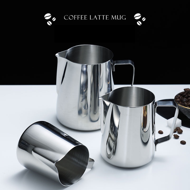 Ca Đánh Sữa Bằng Inox (350ml~600ml~900ml)