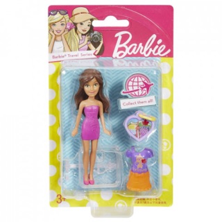 Búp bê Barbie mini cao 9cm chính hãng