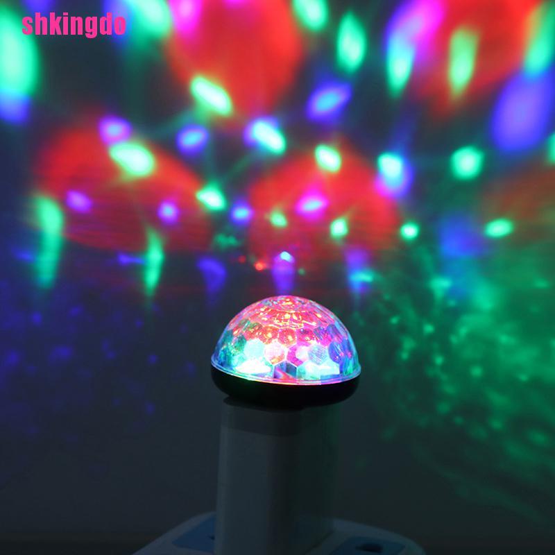 1 đèn LED USB RGB mini trang trí nội thất xe hơi
