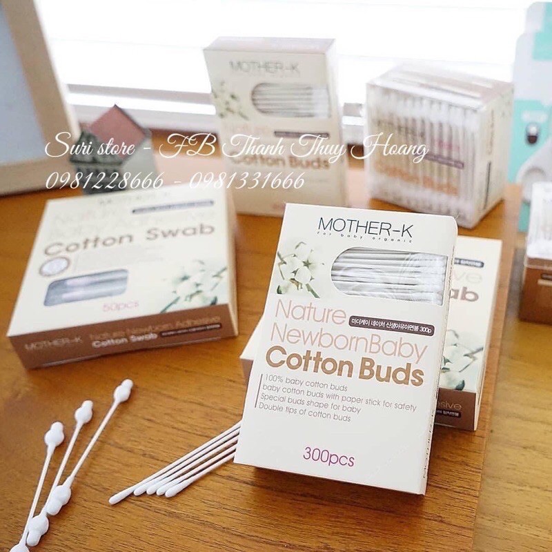 Tăm bông Mother-K Hàn Quốc (100c)