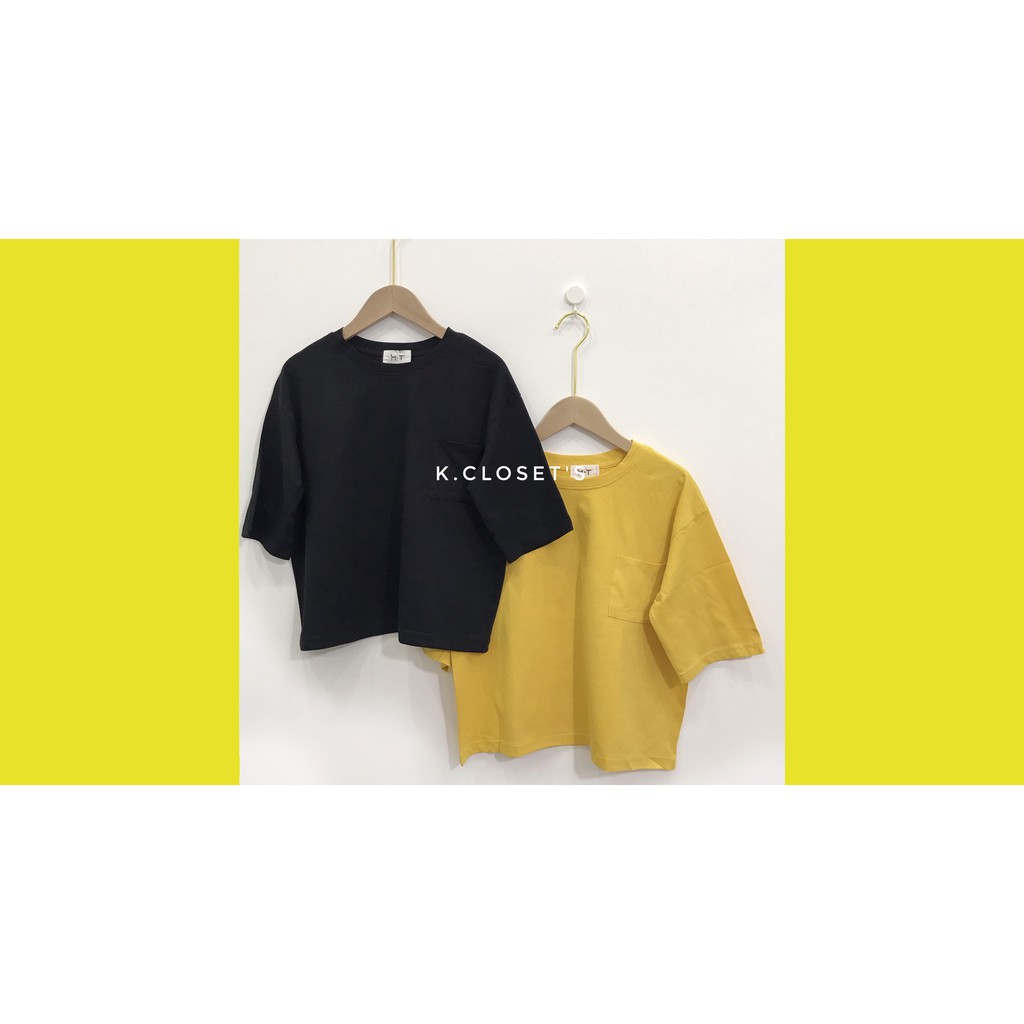 Áo thun tay lỡ có túi