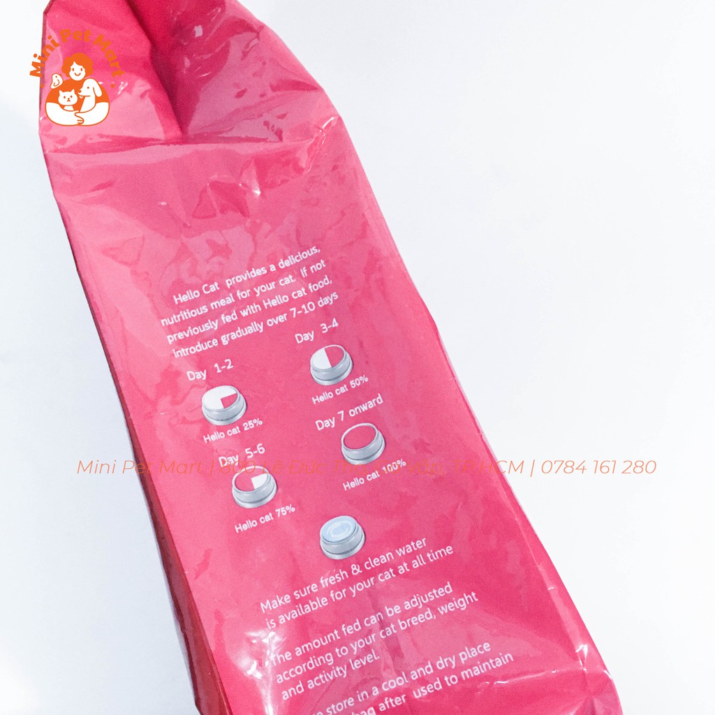 Thức ăn hạt cho mèo trưởng thành và mèo con HELLO CAT 400g - Vị cá ngừ