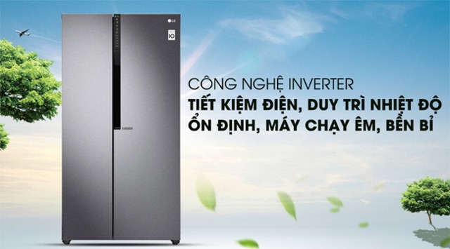 Tủ lạnh LG Inverter 613 lít GR-B247JDS (Miễn phí giao tại HCM-ngoài tỉnh liên hệ shop)
