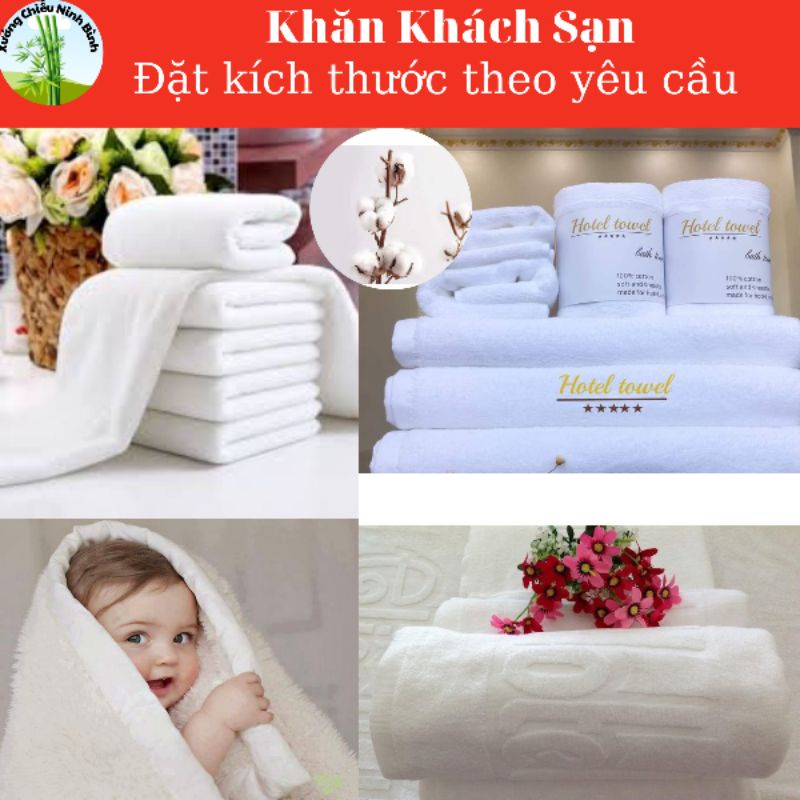 Khăn Tắm Trắng Khách Sạn ,Khăn Mặt ,Khăn cho bé cao cấp, sợi tre cotton 50*100cm mềm mịn,xuongchieuninhbinh