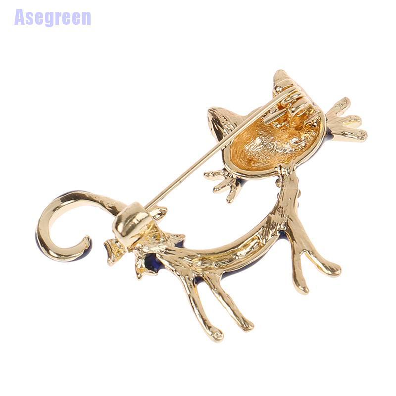 Ghim cài áo kiểu chú mèo xanh đáng yêu dành cho nữ