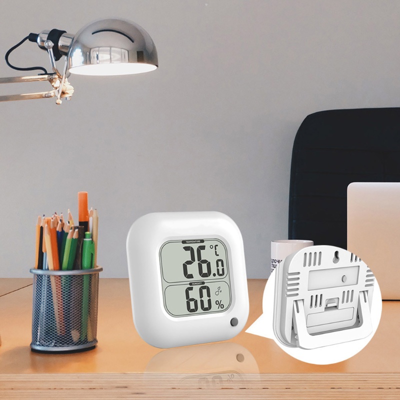 Máy Đo Nhiệt Độ Và Độ Ẩm Kỹ Thuật Số Fahrenheit / Celsius Dùng Trong Nhà / Văn Phòng
