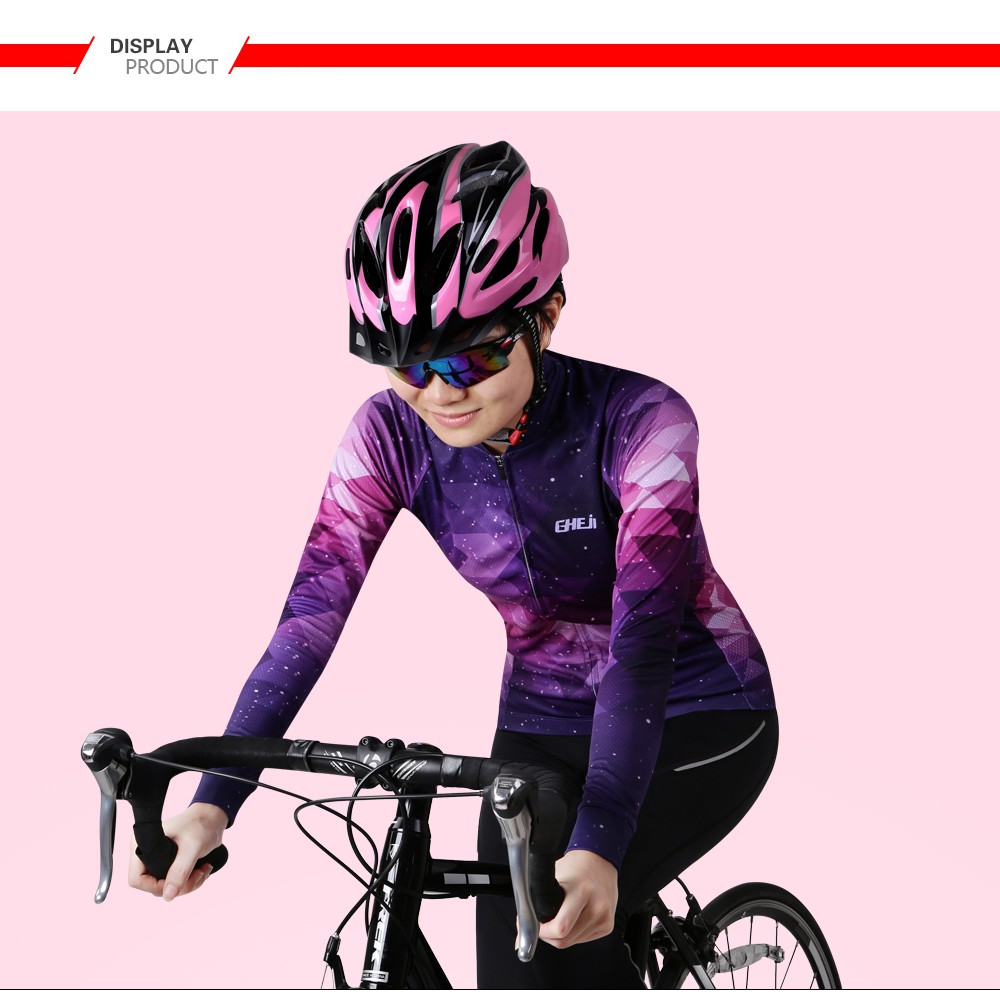 Quần áo nữ dài tay để đi xe đạp, đạp xe, quần áo xe đạp nhanh khô cho Ropa Ciclismo MTB