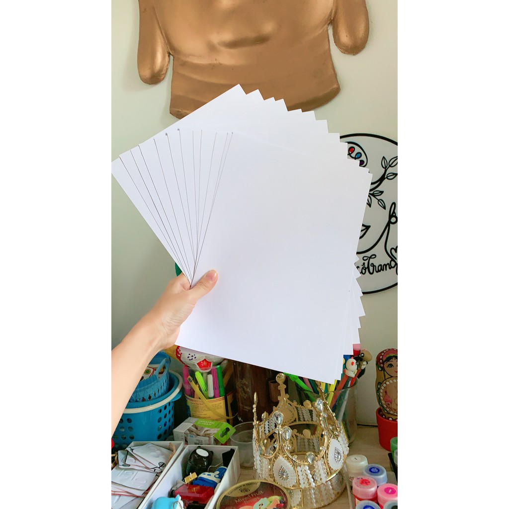 Giấy Vẽ Mỹ Thuật A4 Dày, Cứng, Đẹp Vẽ Màu Nước, Marker, Chì Màu, Sáp Màu, Phác Họa Chuyên Dụng 20 Tờ/ Tập