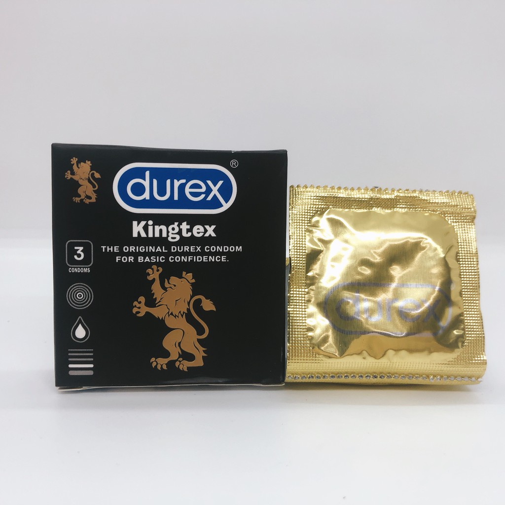 Bao cao su durex / bao cao su siêu mỏng, kéo dài - bcs lẻ, hộp 3 bao