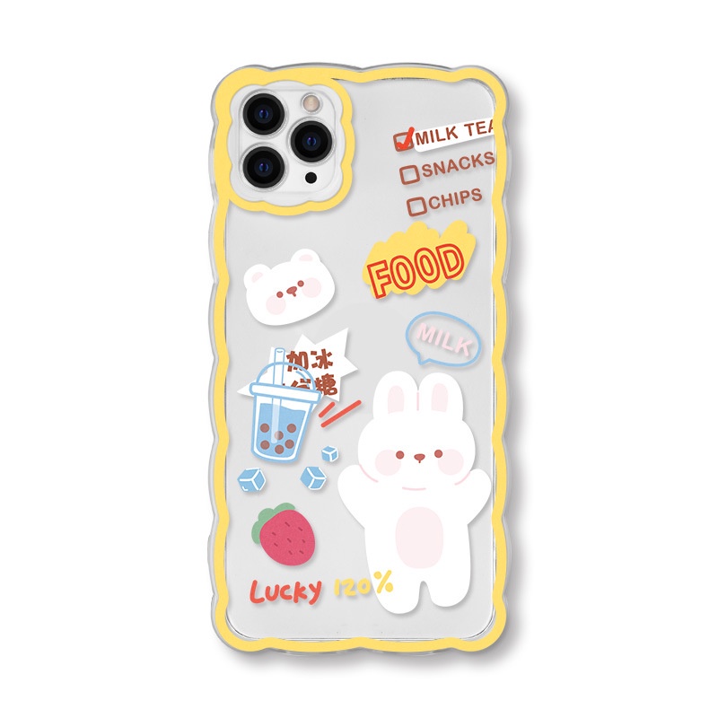 Ốp lưng iphone Ốp Điện Thoại In Hình Thỏ 14 Cho iPhone 13Pro 11 12 xr 7 8 plus Dinuo case