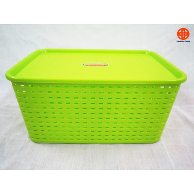 Rổ nhựa việt nhật có nắp