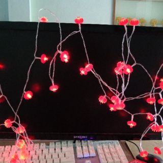 Đèn Nhay Led Trang Trí Đỏ 10 Đèn