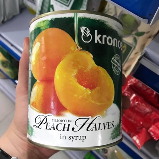 Đào ngâm Kronos hộp 820g