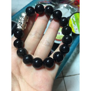 Vòng phong thuỷ tóc đen 10li mix tỳ hưu