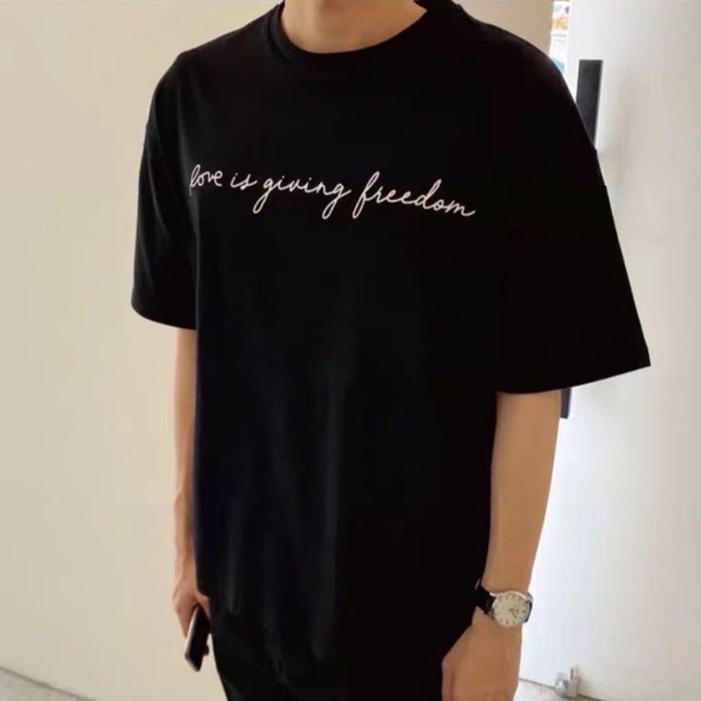 Áo thun nam nữ unisex Stee LOve is freedom Trùm Unisex - Giá sỉ Unisex