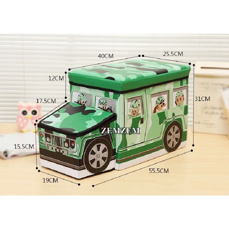 THÙNG ĐỰNG ĐỒ CHƠI ĐA NĂNG SCHOOL BUS - QUÀ TẶNG HUGGIES