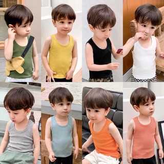 Áo ba lỗ thun 100% cotton cho bé