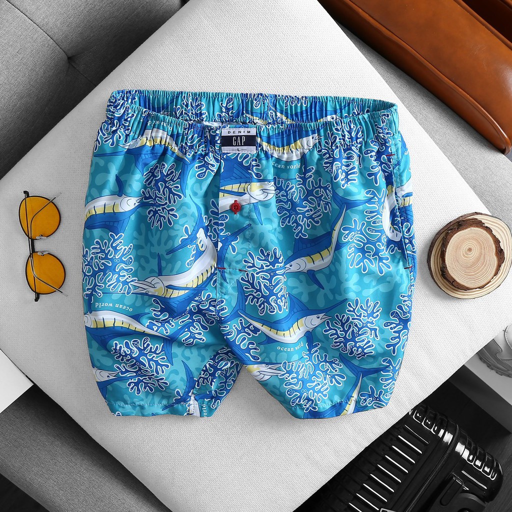 Quần đùi cao cấp chất cotton thoáng mát mặc ngủ cho nam