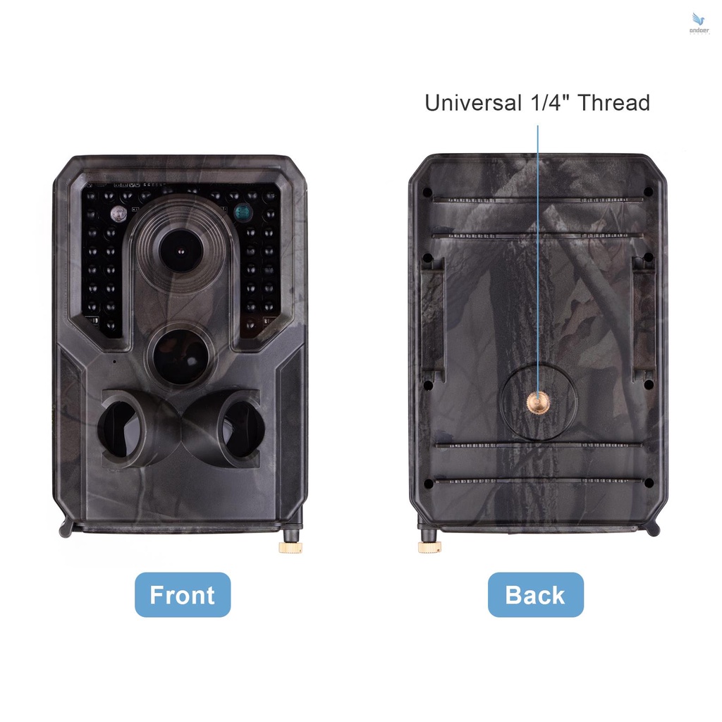 Camera hành trình Andoer Wildlife FHD 1080P 120 góc rộng 0.8s IP54 32GB có chế độ nhìn ban đêm chống thấm nước với giao diện 1/4
 | BigBuy360 - bigbuy360.vn