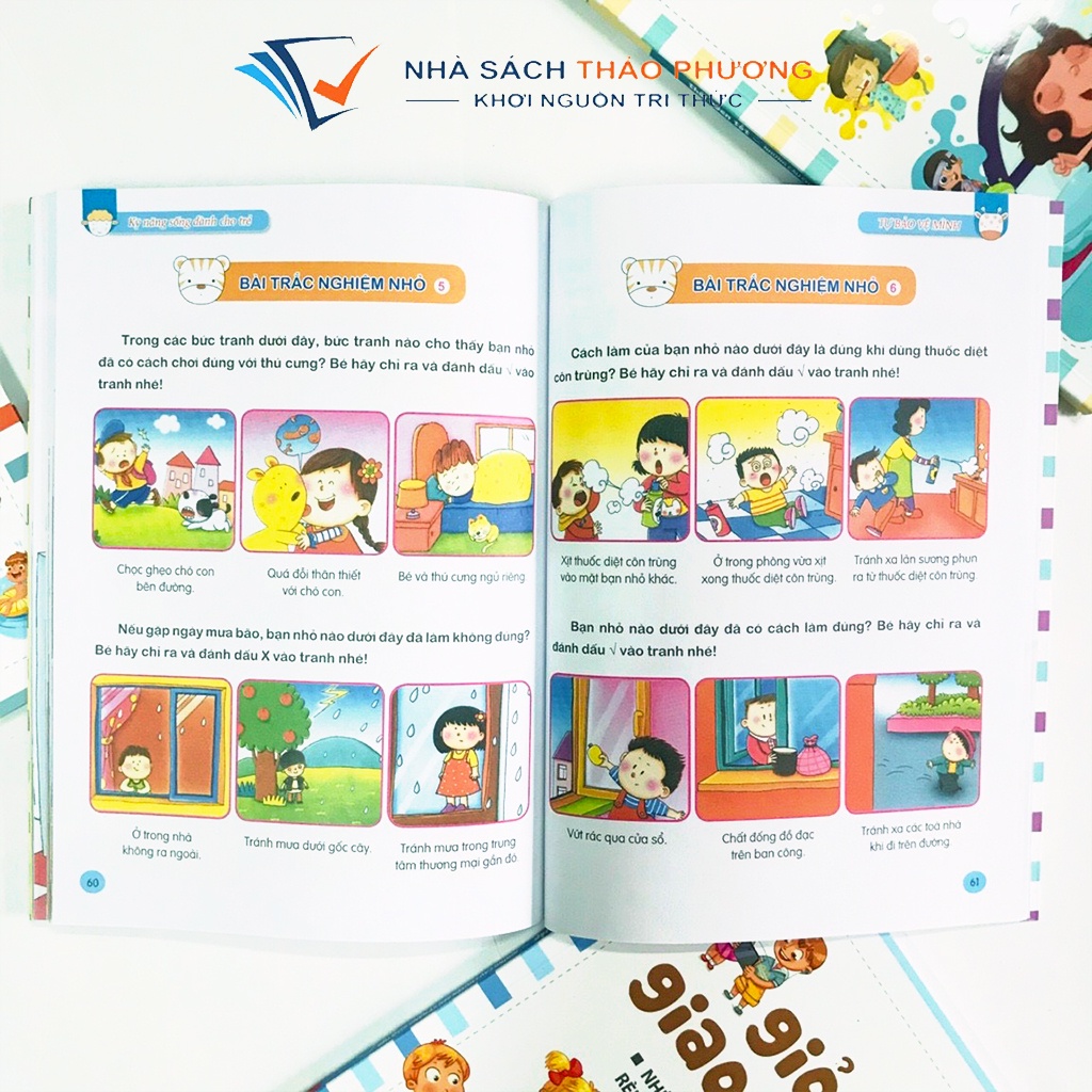 Sách - Rèn Luyện Kỹ Năng Sống Dành Cho Trẻ: Giỏi Giao Tiếp, Thói Quen Tốt, Tự Thoát Hiểm, Tự Bảo Vệ Mình