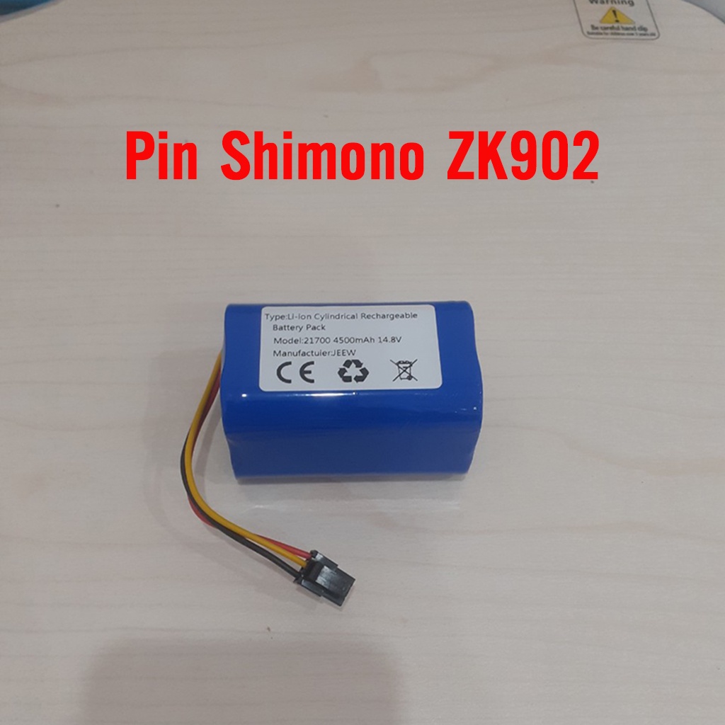 Pin robot hút bụi Shimono ZK902. Bảo hành 3 tháng.