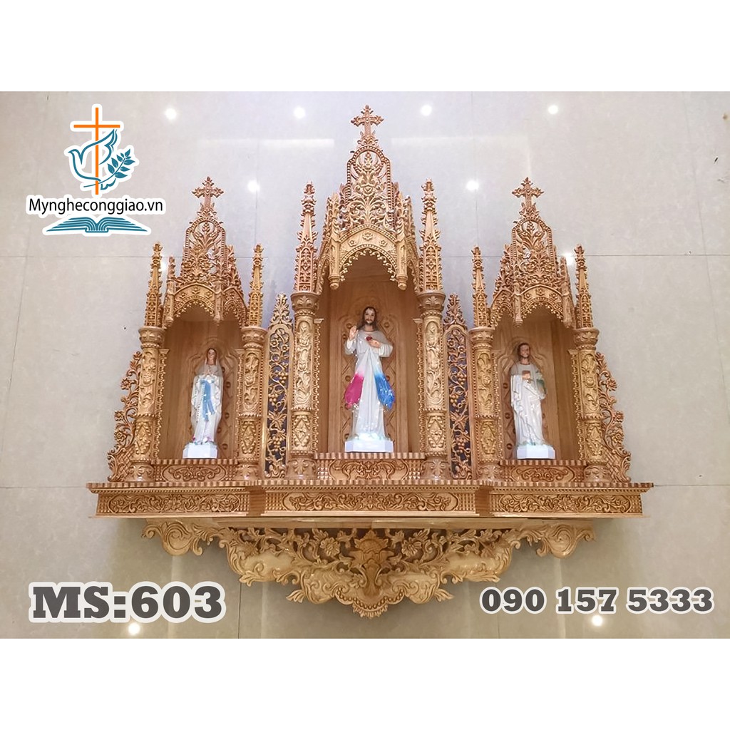Tòa Gỗ Công Giáo, Bàn Thờ Chúa, Bàn Thờ Công Giáo Đẹp | myngheconggiao.vn