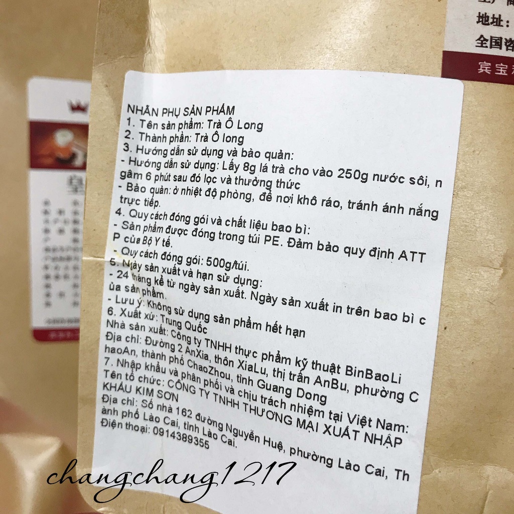 Hồng Trà Pha Trà Sữa Đặc Biệt Cao Cấp Gói 500gr