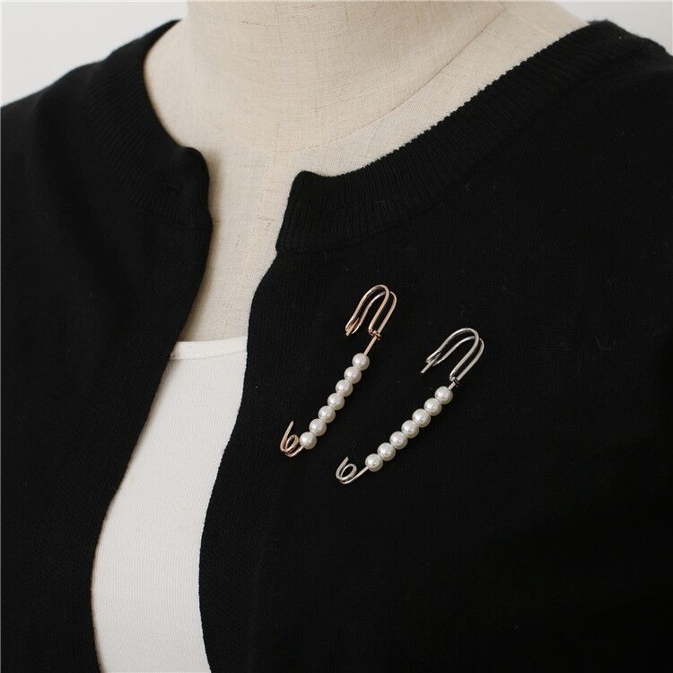 Ghim cài áo đính ngọc trai giả thời trang xinh xắn