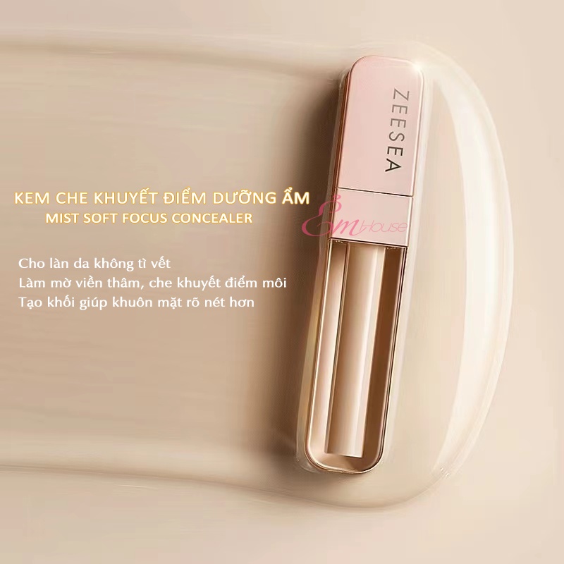 Kem Che Khuyết Điểm Dưỡng Ẩm ZEESEA Mist Soft Concealer 4g