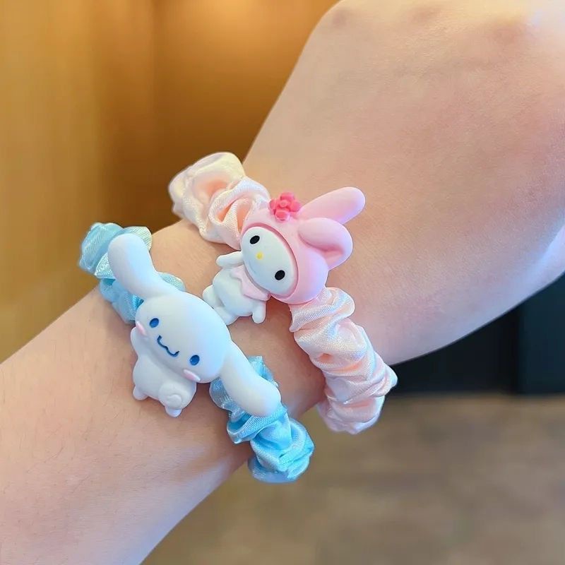 Dây Buộc Tóc Cao Su Họa Tiết Hoạt Hình Cún Cinnamon Ngọt Ngào Cho Học Sinh