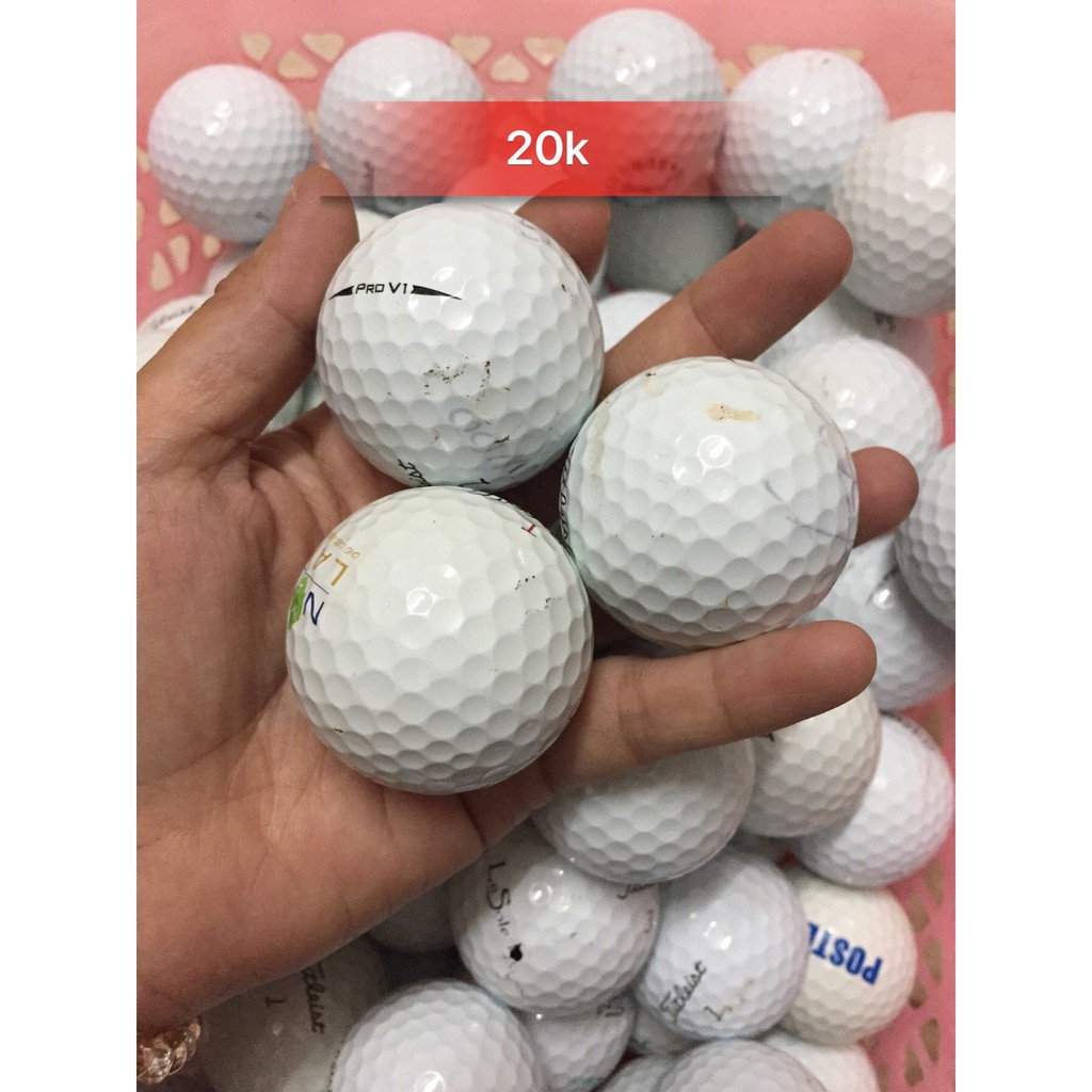 Combo 10 Bóng golf cũ Titleist Prov, AVX giá 20k/quả