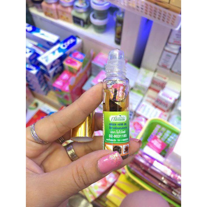 XáchTay- Dầu Thảo Dược Nhân Sâm Thái Lan Ginseng Green Herb Oil 8ml | BigBuy360 - bigbuy360.vn
