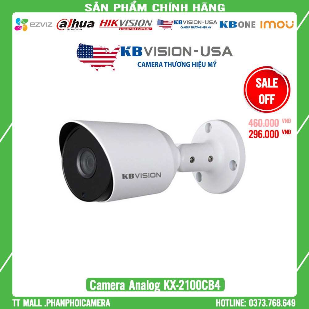 Camera Thân KBvision 2MP Full HD KX-2100CB4