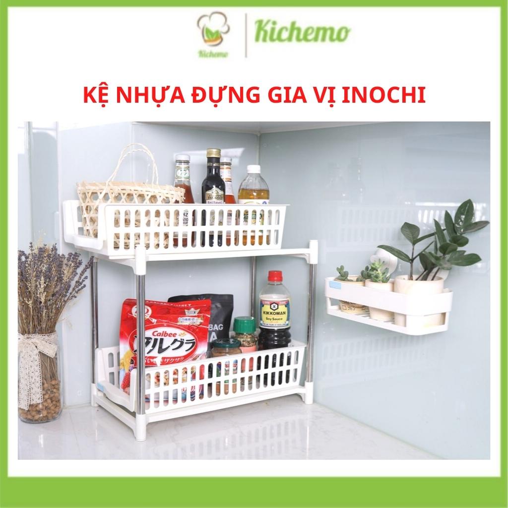 Kệ đựng gia vị Inochi Giá đựng đồ đa năng nhà bếp khung inox chịu lực M16
