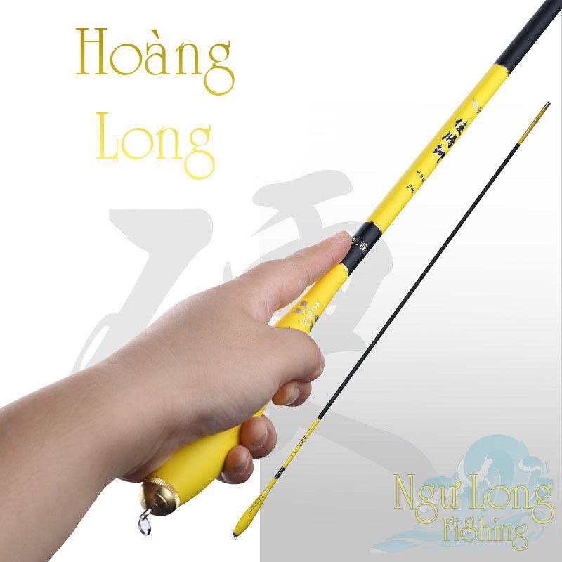 Cần câu tay carbon độ cứng 3H Hoàng Long 2m7 - 3m6 - 3m9 - 4m5 - 5m4, Chuyên gẩy rô, diếc...