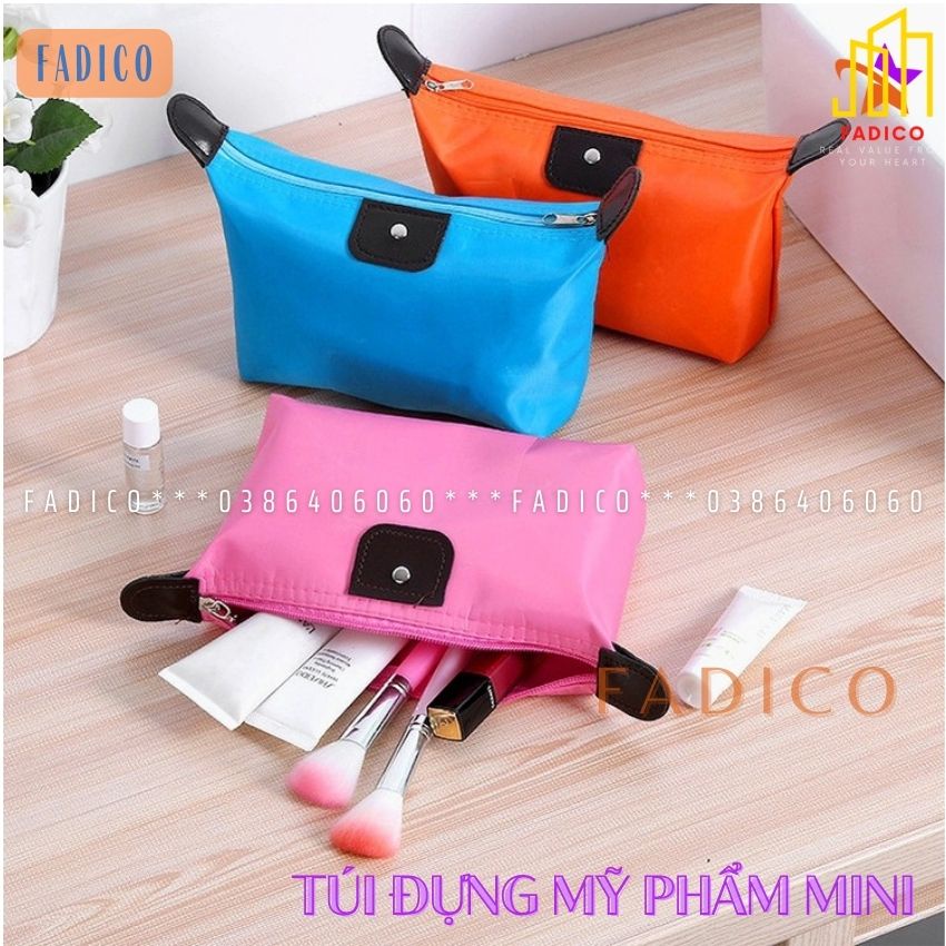 [HCM]Túi Đựng Mỹ Phẩm Du Lịch-Túi đựng đồ trang điểm mini nhiều màu,Túi du lịch mini Chống Nước-FADICO