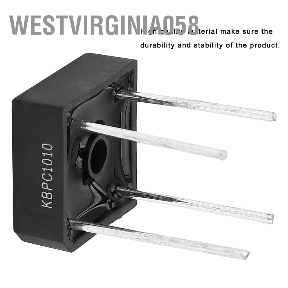 Hàng Hot Bộ chỉnh lưu cầu KBPC-1010 cho thiết bị gia dụng Mạch điện tử công nghiệp 10A 1000V Hàng giao ngayWestvirginia058