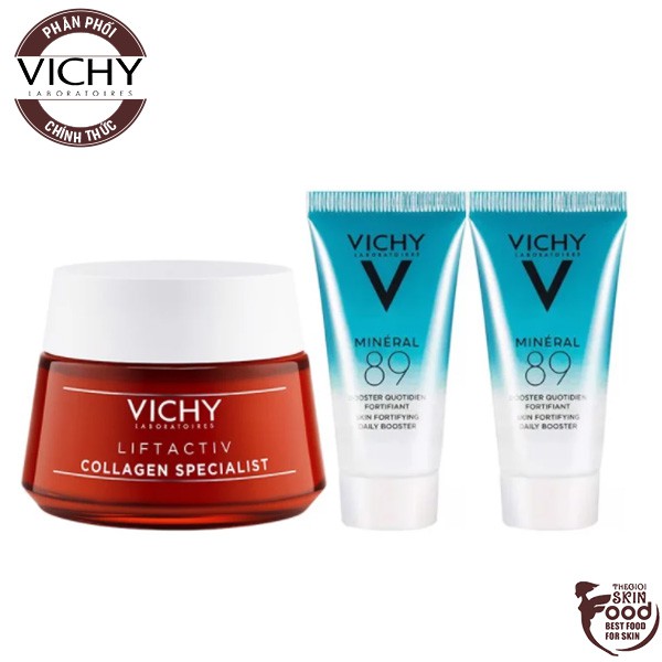 Bộ Dưỡng Chống Lão Hóa, Cấp Nước Vichy Liftactiv Collagen Specialist & Mineral 89 Serum