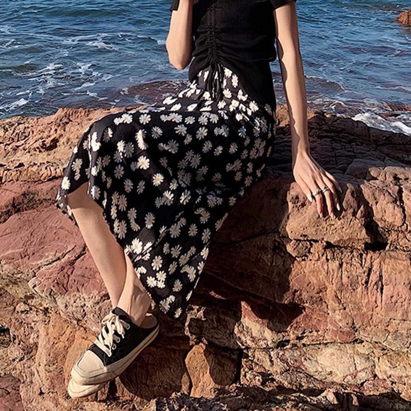 Chân Váy Dài Họa Tiết Hoa Nữ Tính